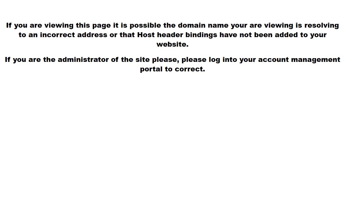 Possible DNS error
