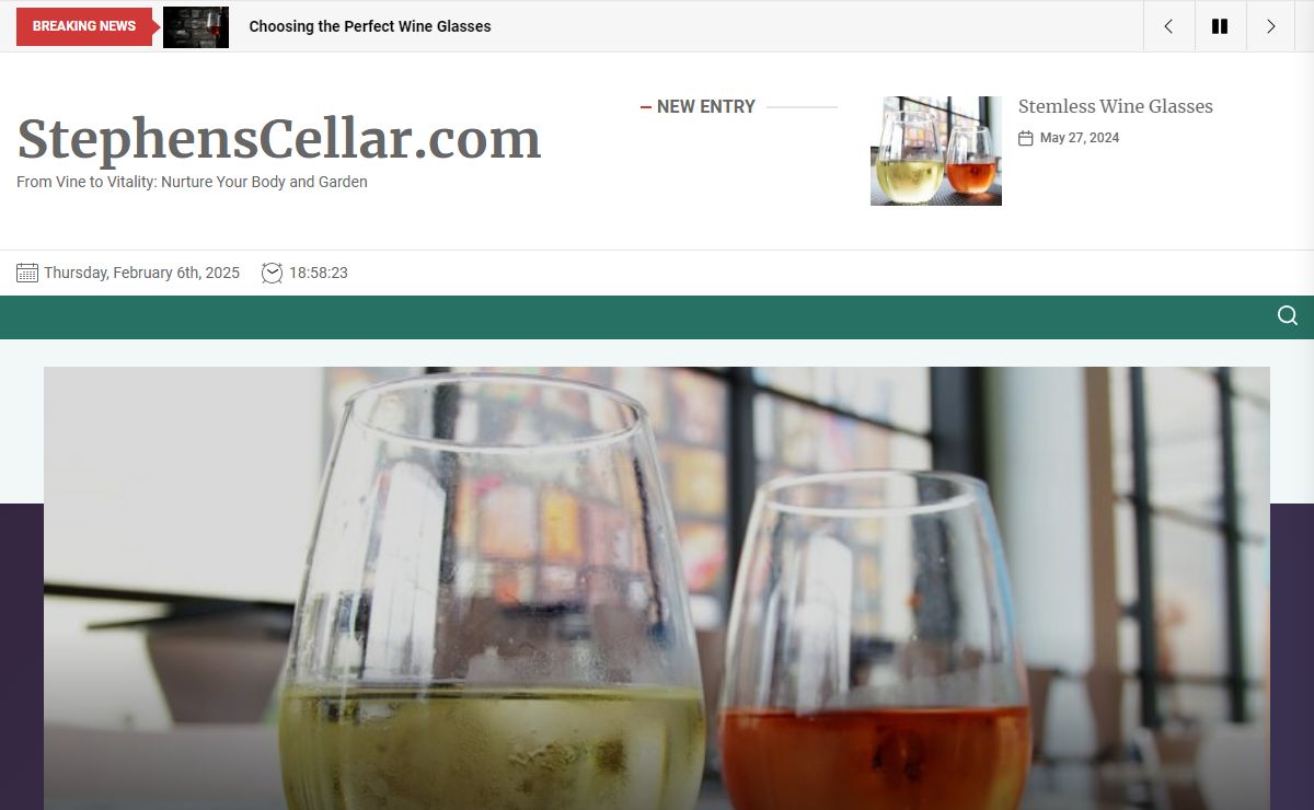 StephensCellar.com – From Vine to Vitality: Nurture Your Body and Garden