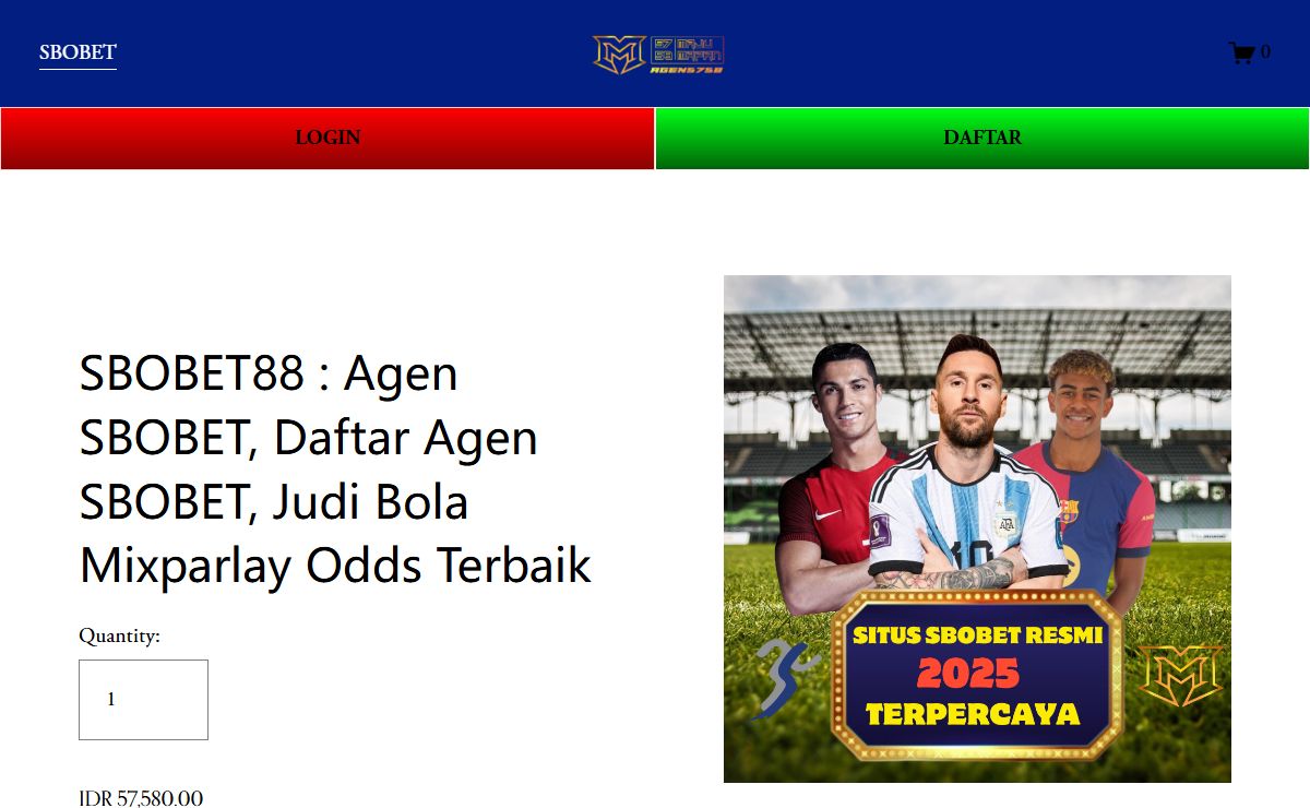 SBOBET88 : Agen SBOBET, Daftar Agen SBOBET, Judi Bola Mixparlay Odds Terbaik