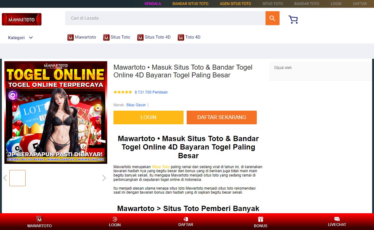 Mawartoto • Masuk Situs Toto & Bandar Togel Online 4D Bayaran Togel Paling Besar