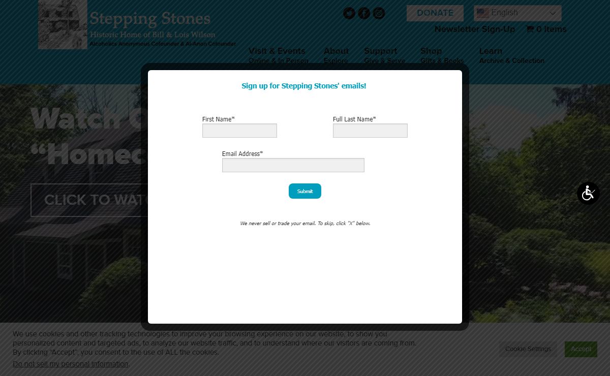 Stepping Stones Foundation - The Historic Home of Bill and Lois Wilson