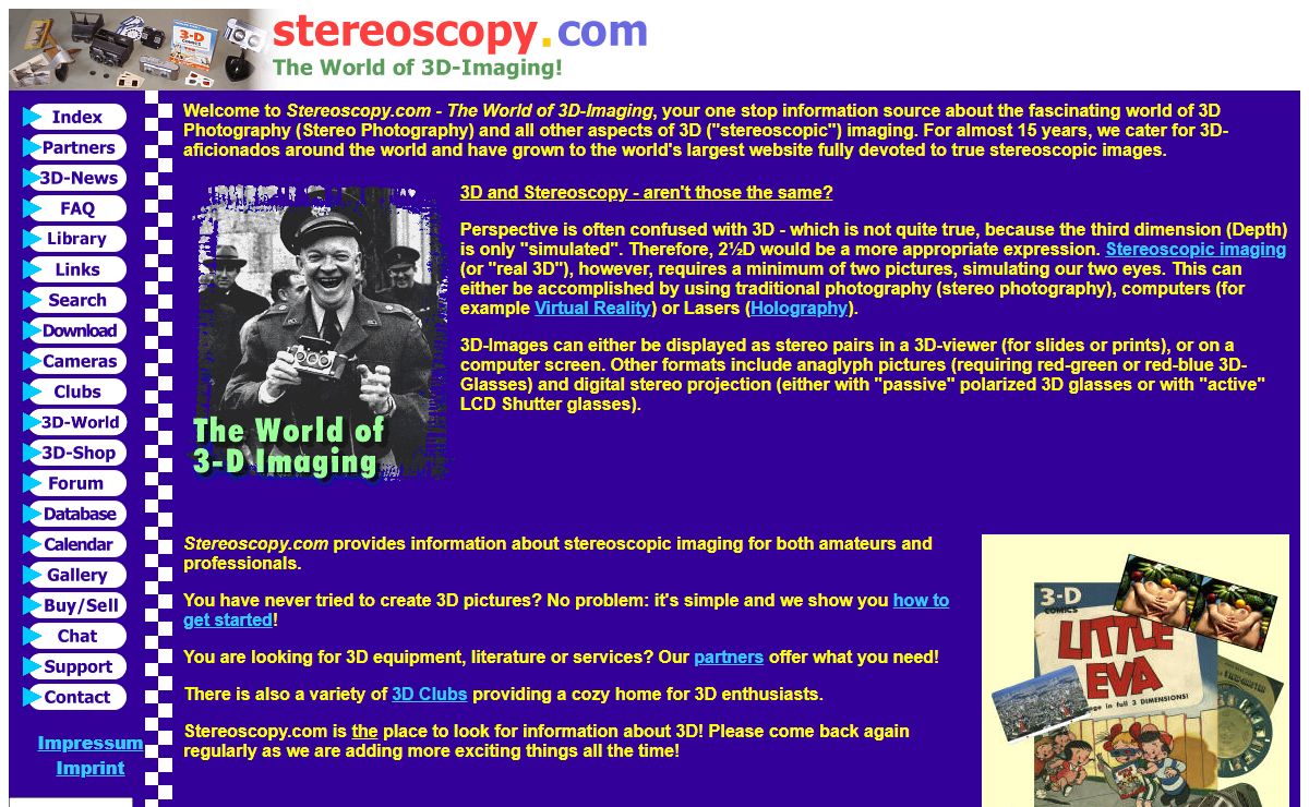 Stereoscopy.com - The World of 3D-Imaging! (3D Photography / Stereo Photography)