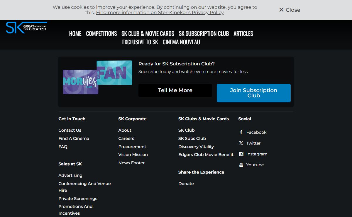 Cinema | Movie Showtimes and Online Movie Ticket Bookings | | Ster-Kinekor