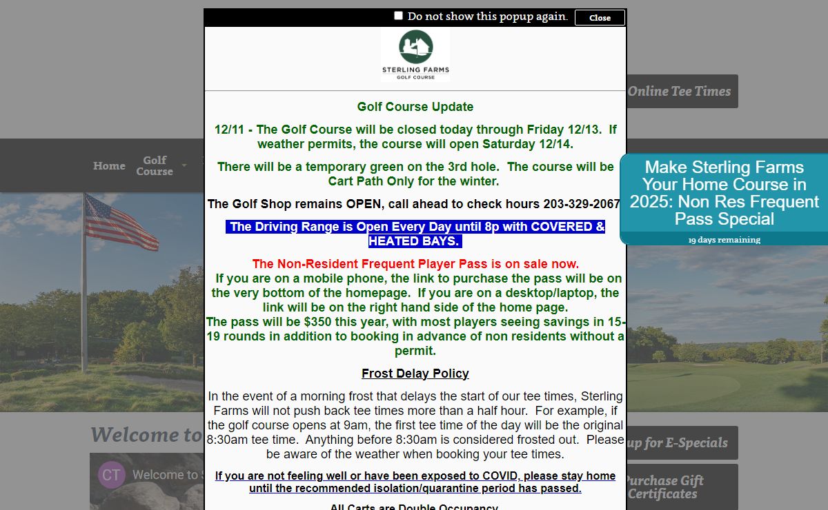 Sterling Farms Golf Course