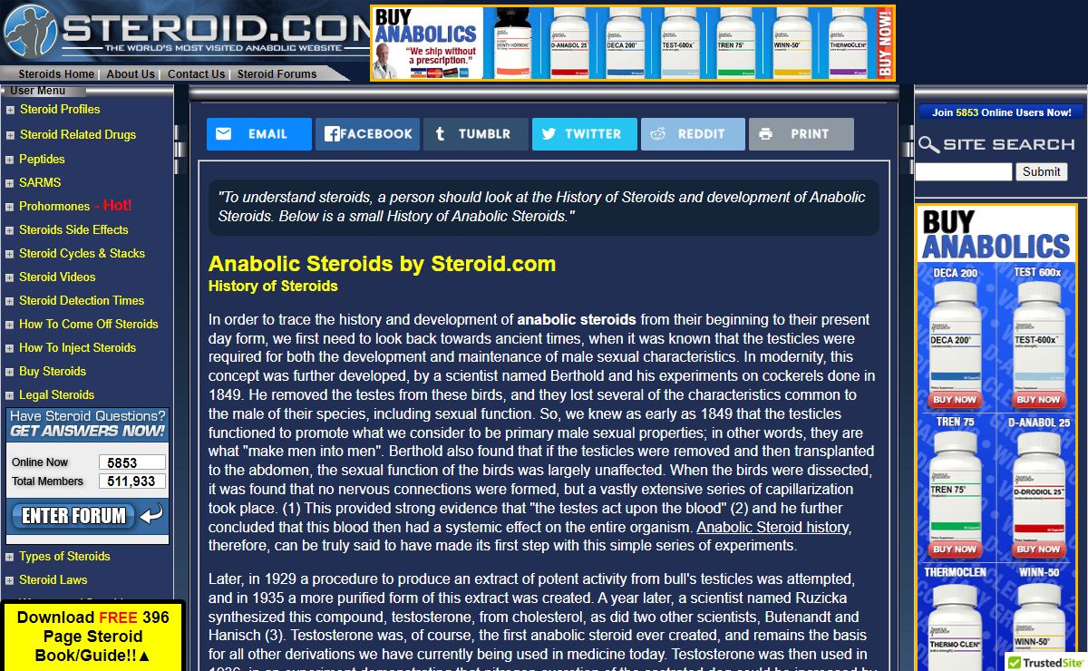 Anabolic Steroids: types, uses and risks | Steroid .com