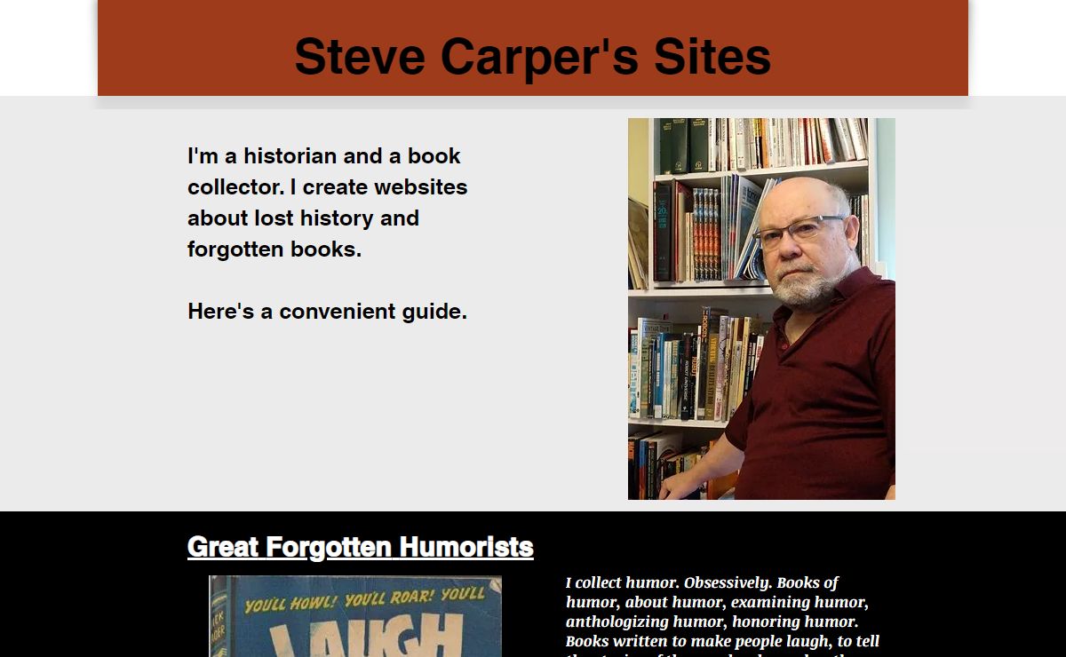 HOME | Steve Carper Sites