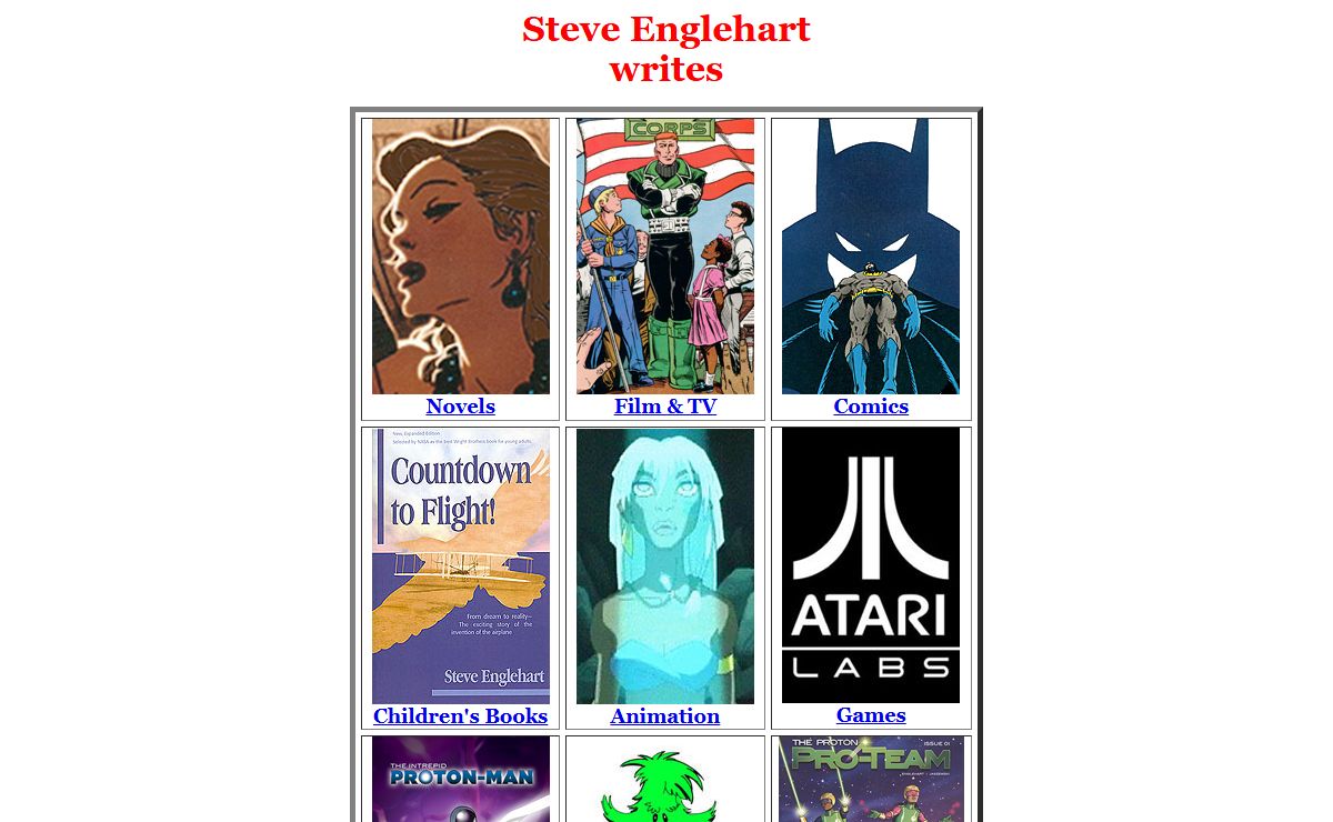 Steve Englehart: Books, Film, Comics, Games...