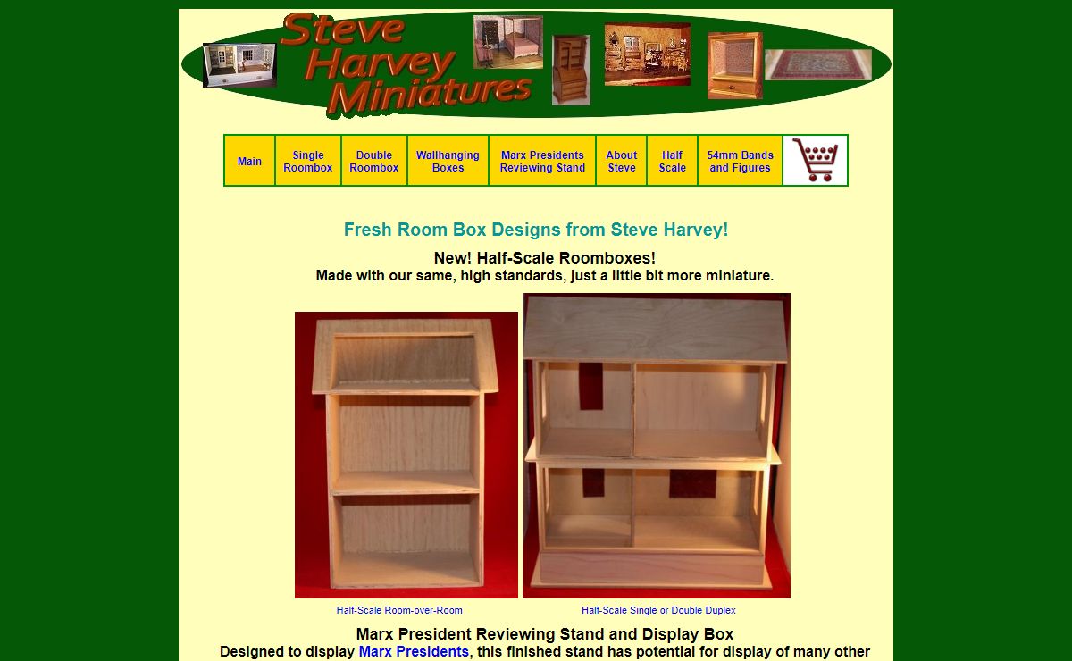 Steve Harvey Miniatures - Room Boxes - Marx Presidents - Reviewing Stand - Not Comedian Steve Harvey