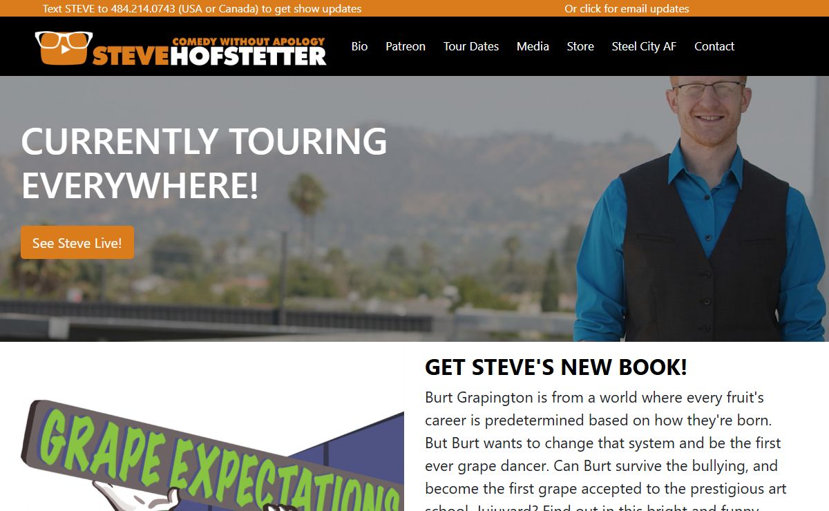 Steve Hofstetter, Comedian - Download your free comedy album now!