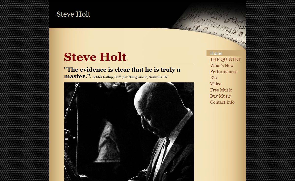 Steve Holt JAZZ PIANIST - Steve holt music 