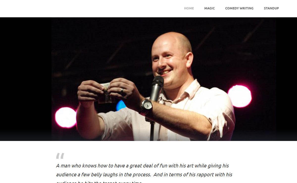 Steven Dick : Scottish comedy writing magician