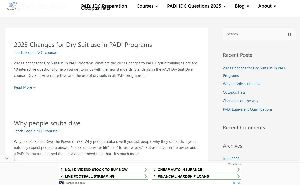 PADI IDC Preparation - Teach people, not courses