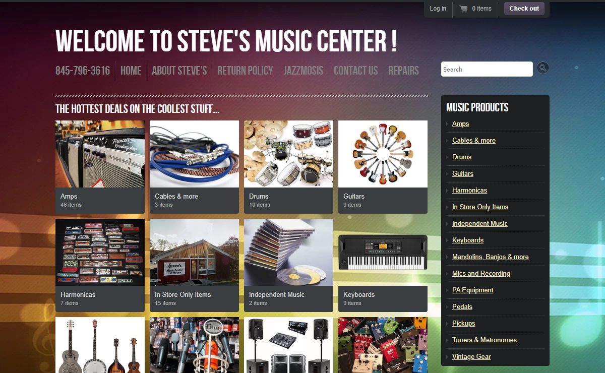 Welcome To Steve's Music Center !