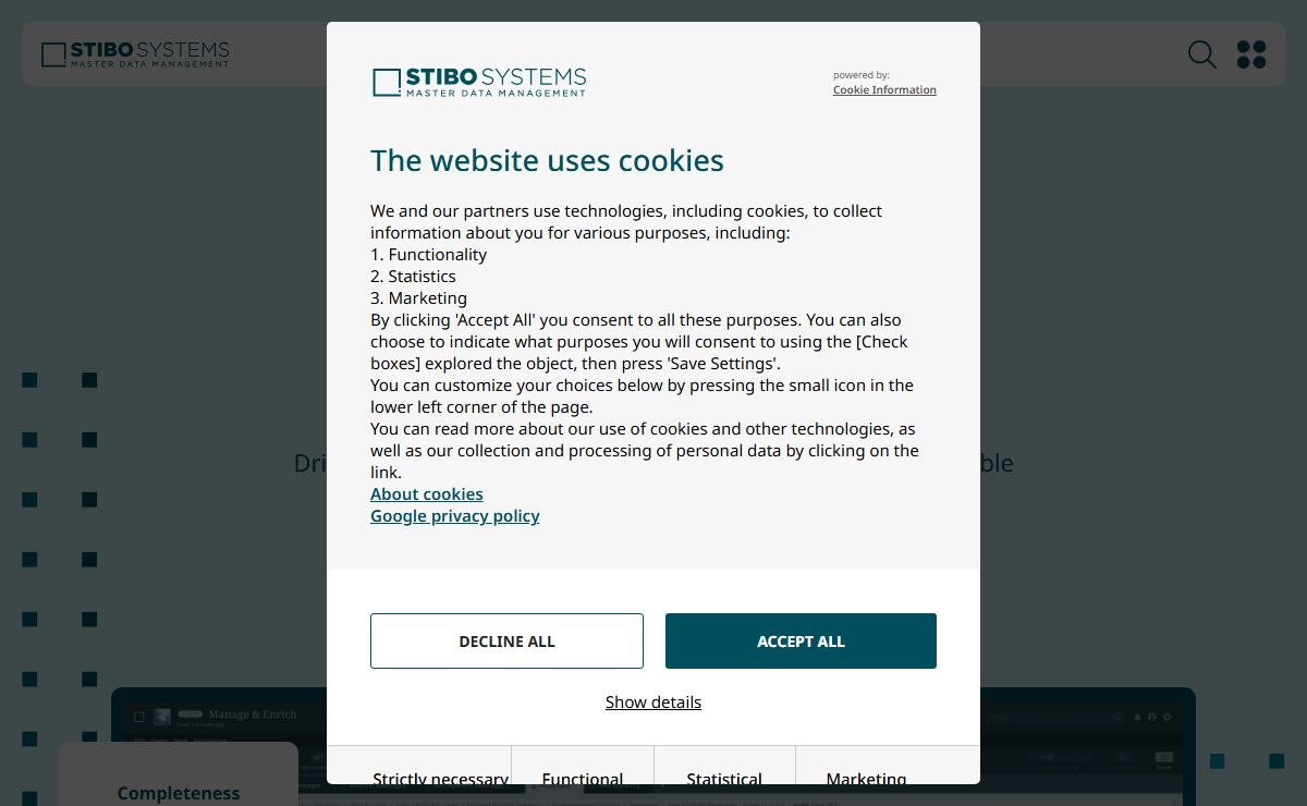 Comprehensive Master Data Management by Stibo Systems