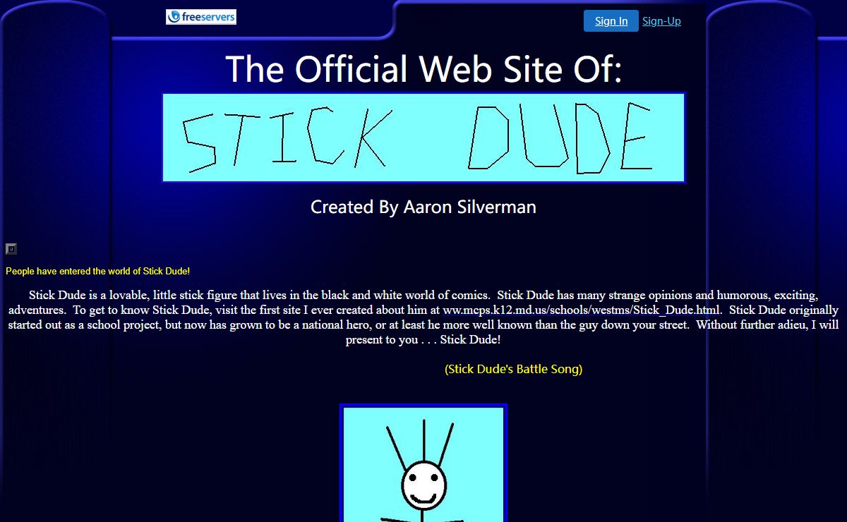 Stick Dude Master Page