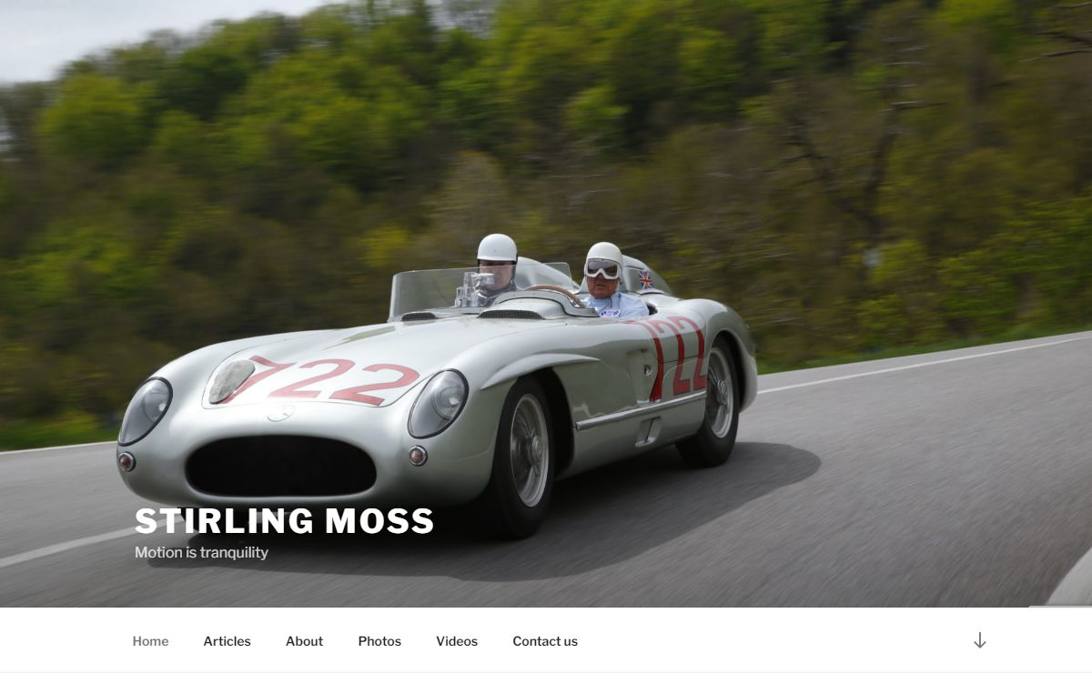 Stirling Moss – Motion is tranquility