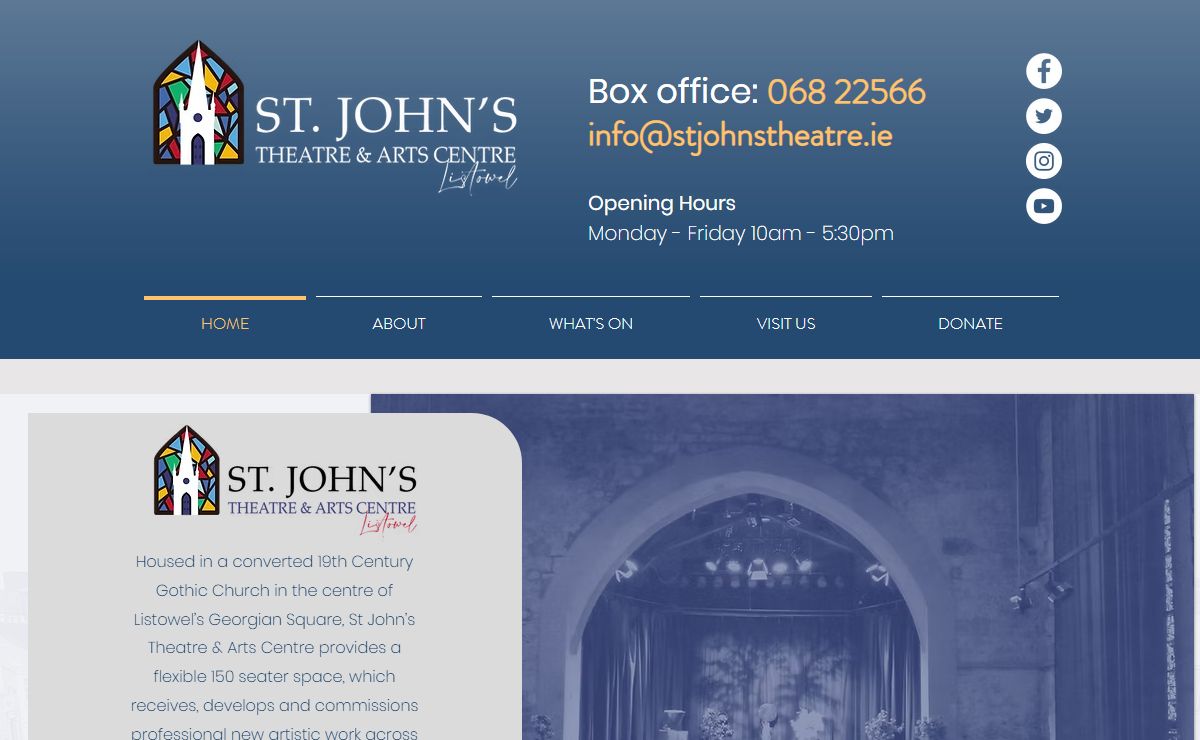 St. John's Theatre & Arts Centre | Theatre | Listowel, County Kerry, Ireland