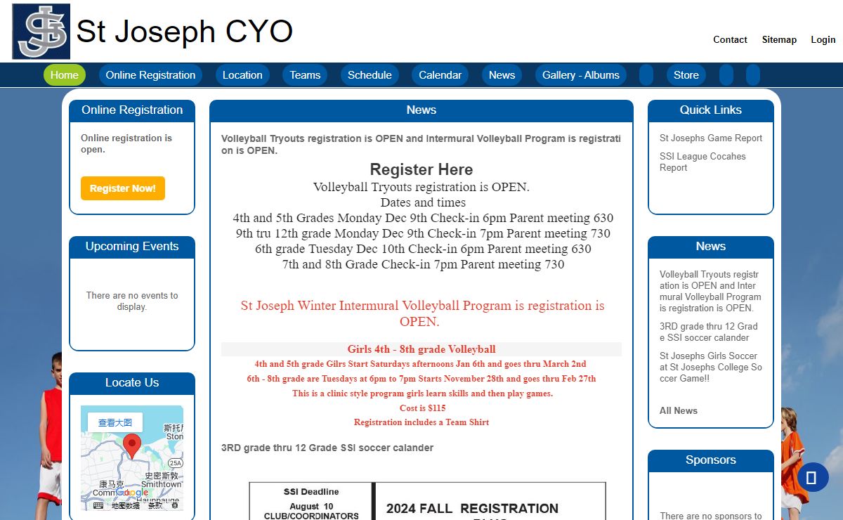 St Joseph CYO - Home