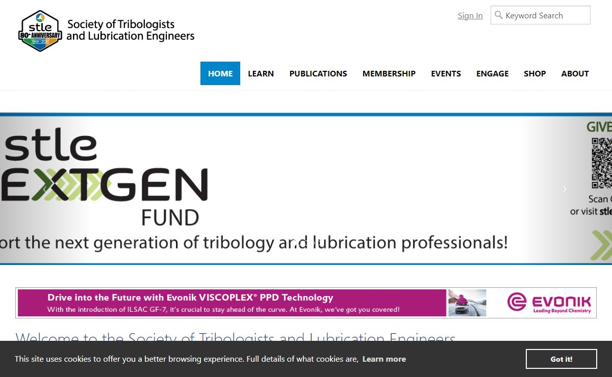 Home – Tribology and Lubrication Engineering Society | STLE