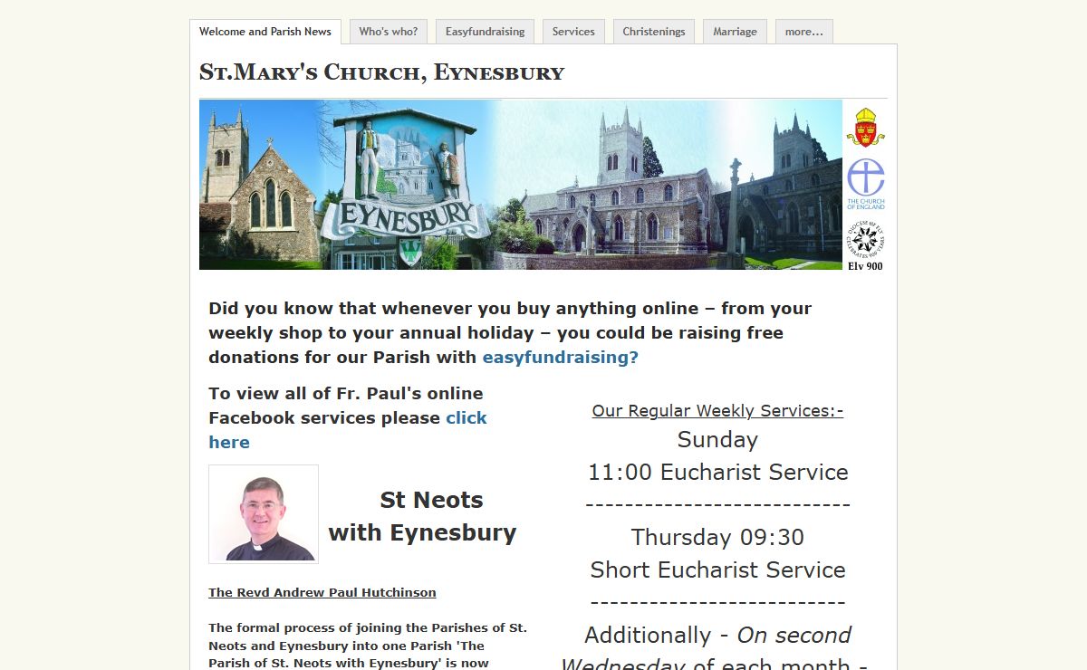 St.Mary's Church, Eynesbury - Welcome and Parish News