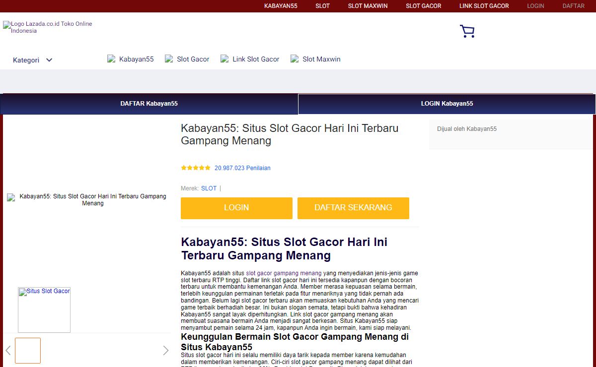 Kabayan55: Situs Slot Gacor Hari Ini Terbaru Gampang Menang