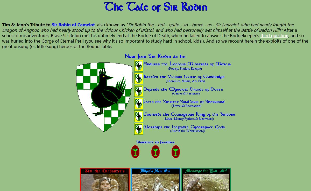 Tim & Jenn's Tale of Sir Robin