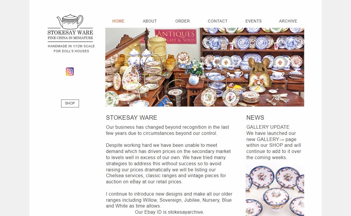 Stokesay Ware | Fine china in miniature