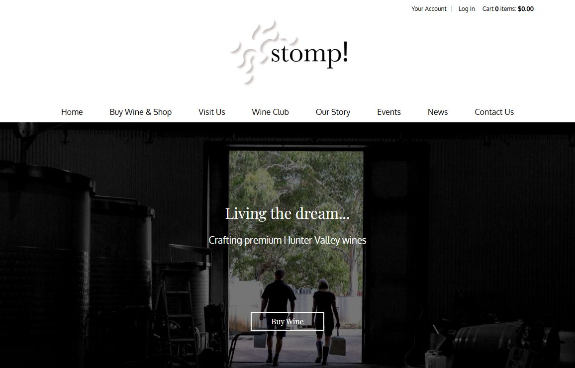 Stomp Wines - Homepage