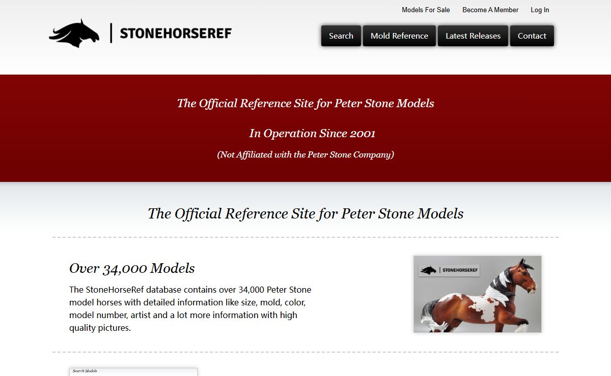 StoneHorseRef | The Official Reference Site for Peter Stone Models