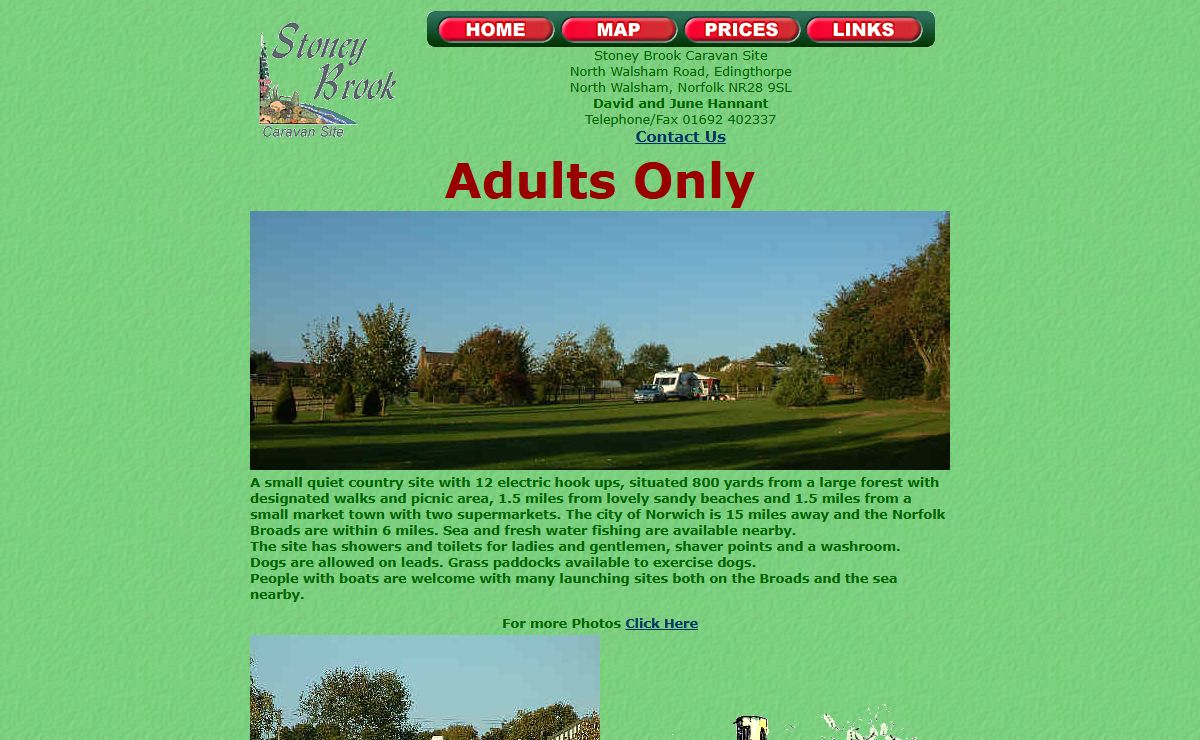 North Norfolk Caravan Site - Stoney Brook (Adults Only)