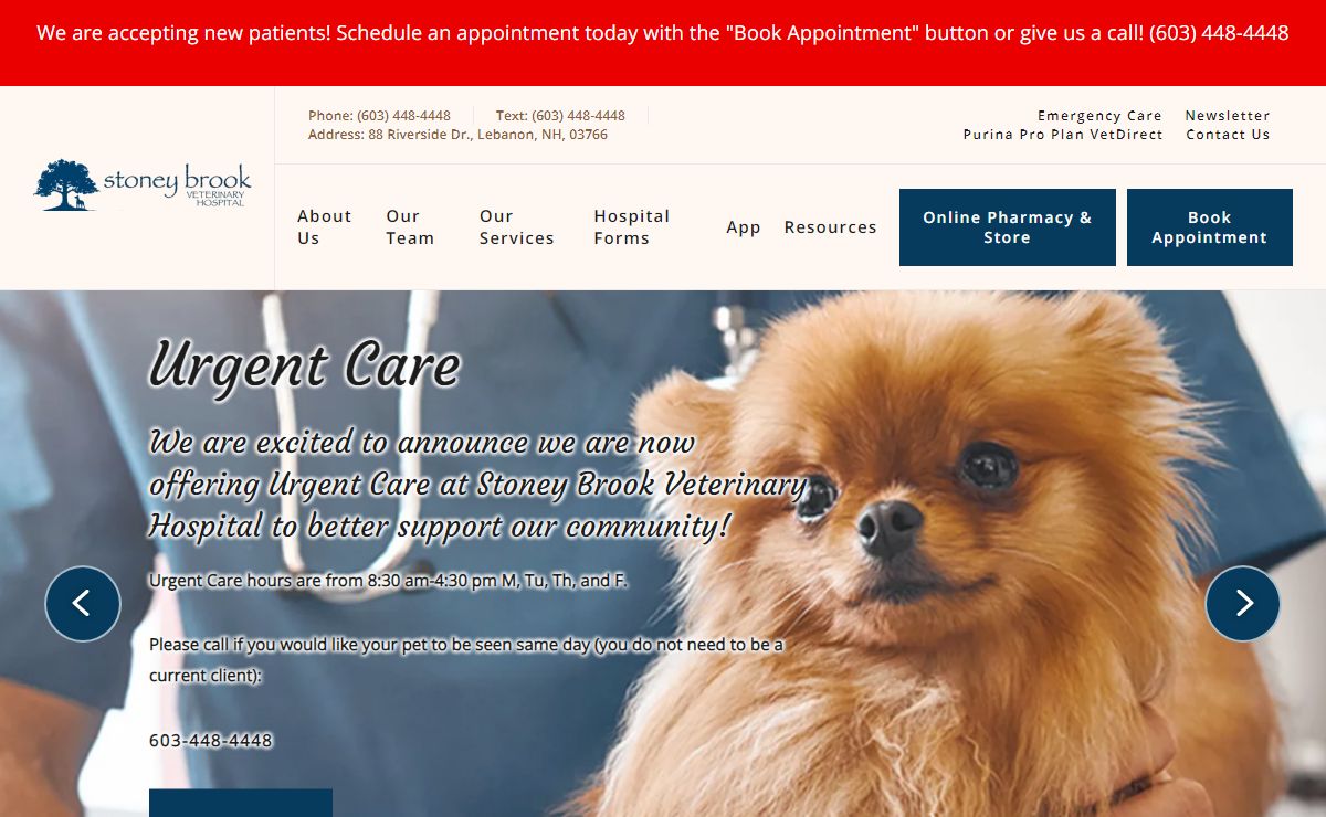 Animal Hospital in Lebanon, NH | Stoney Brook Veterinary Hospital