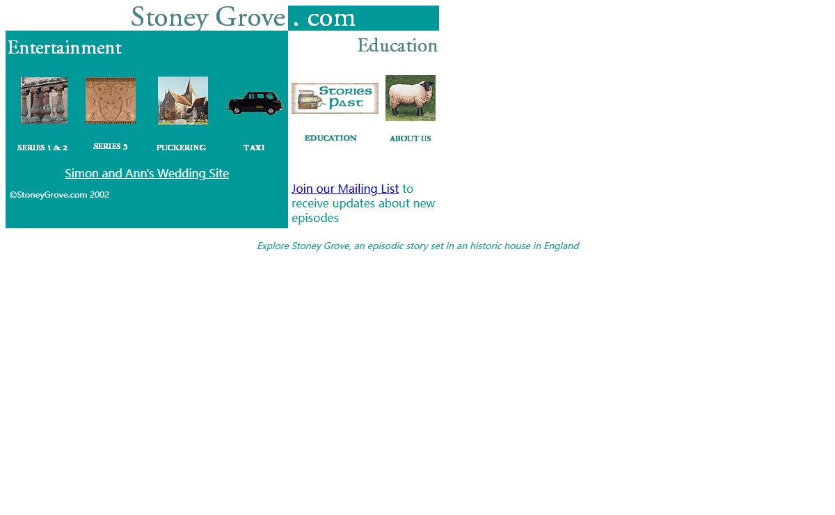 Stoney Grove - Entertainment and Education