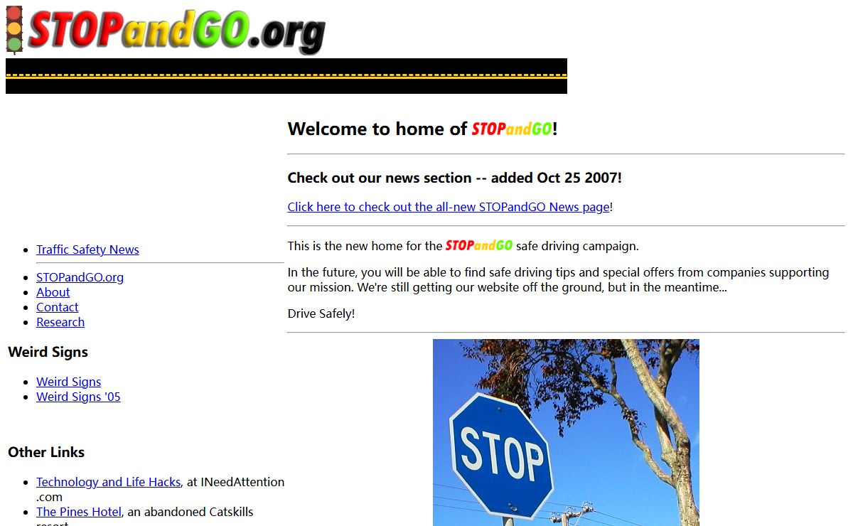 STOPandGO.org - Weird signs, funny signs, safe driving tips