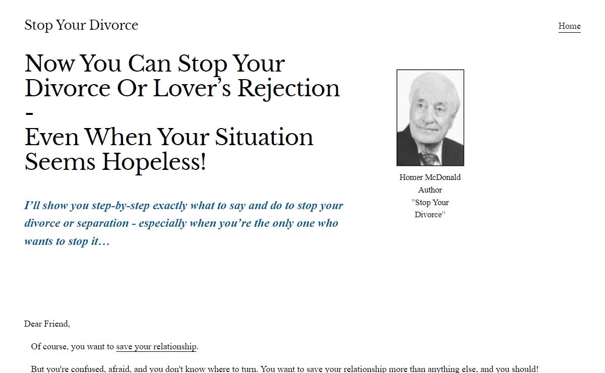Stop Your Divorce