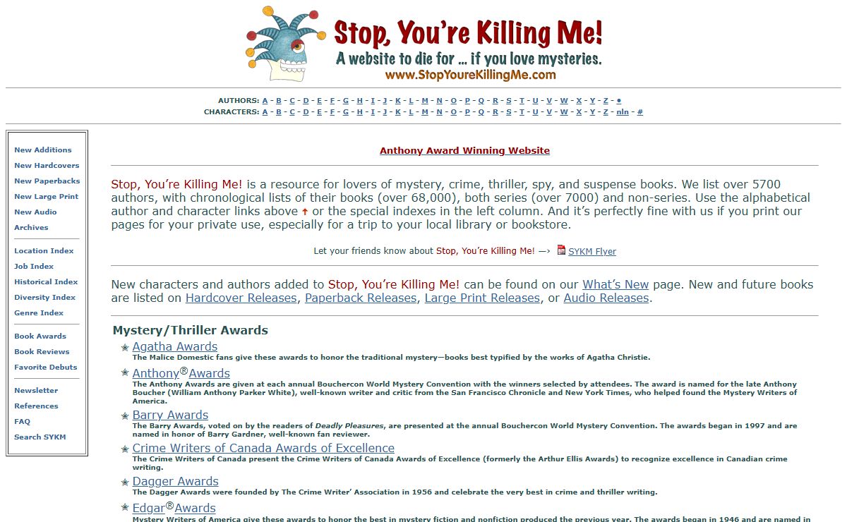 Stop, You're Killing Me!