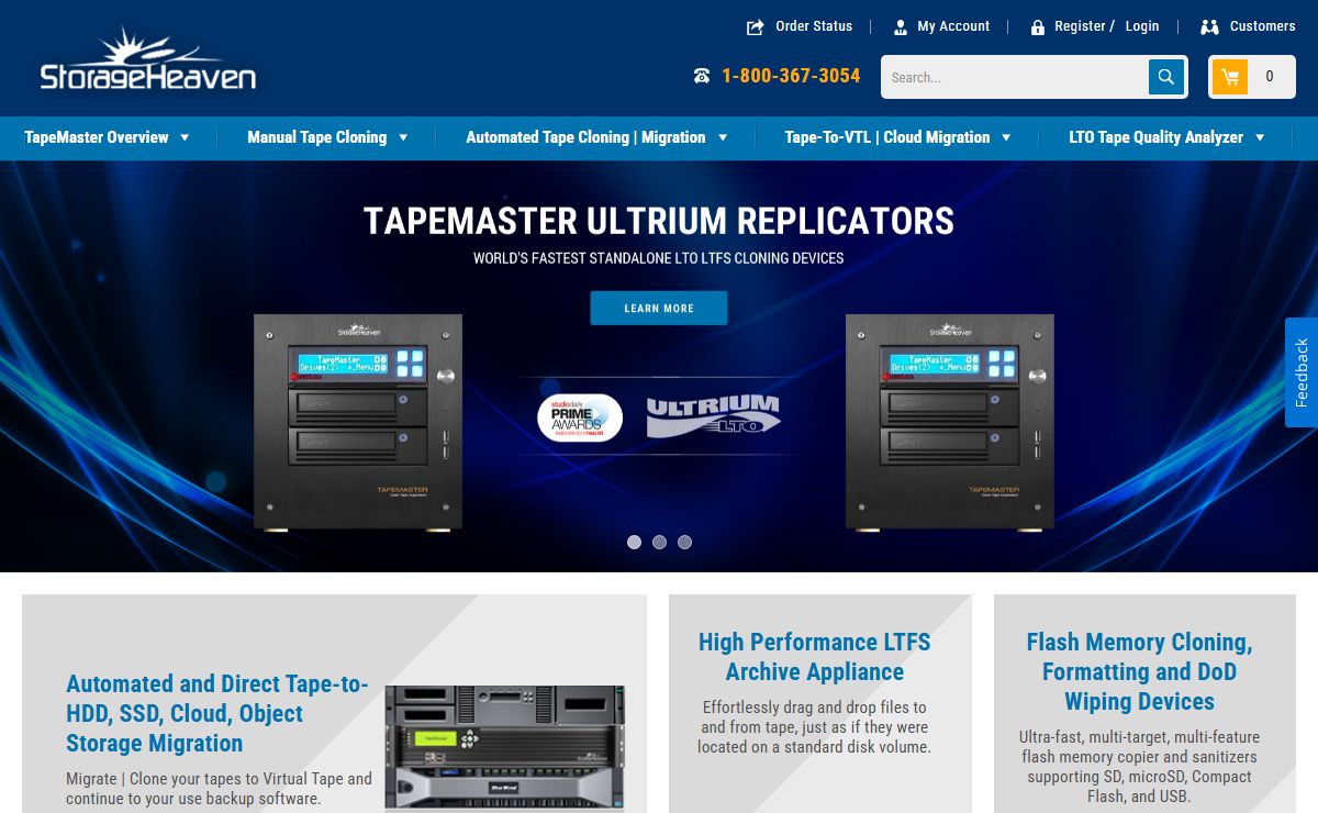 Hard Drive Cloning Devices | LTO Tape Duplicators | Storage Heaven
