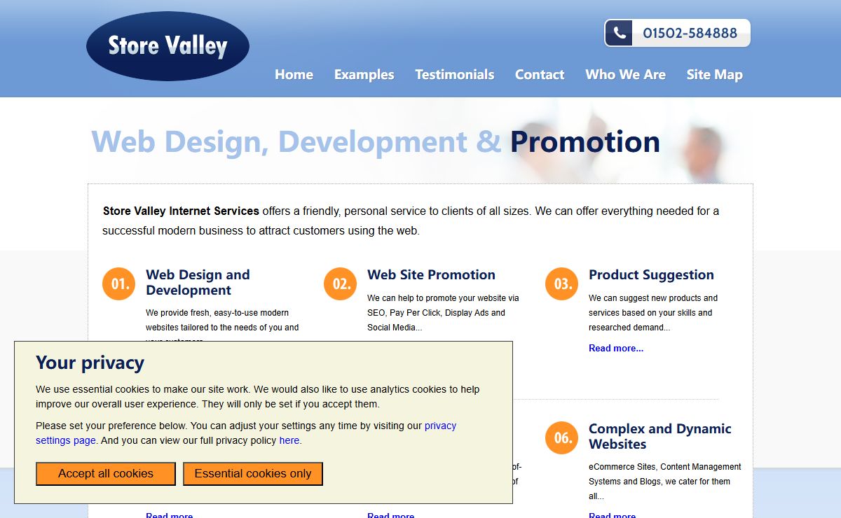 Website Design, Development & SEO in Suffolk | Store Valley Internet Services