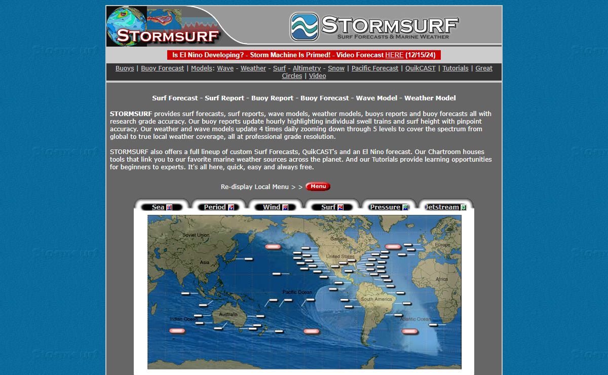 Surf Forecast, Surf Report, Buoy Report, Buoy Forecast | Stormsurf