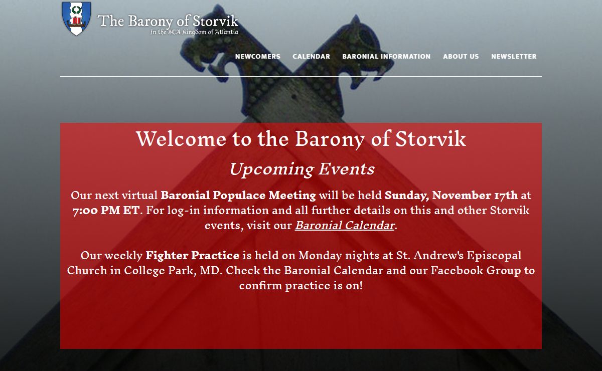 Barony of Storvik – in the SCA Kingdom of Atlantia