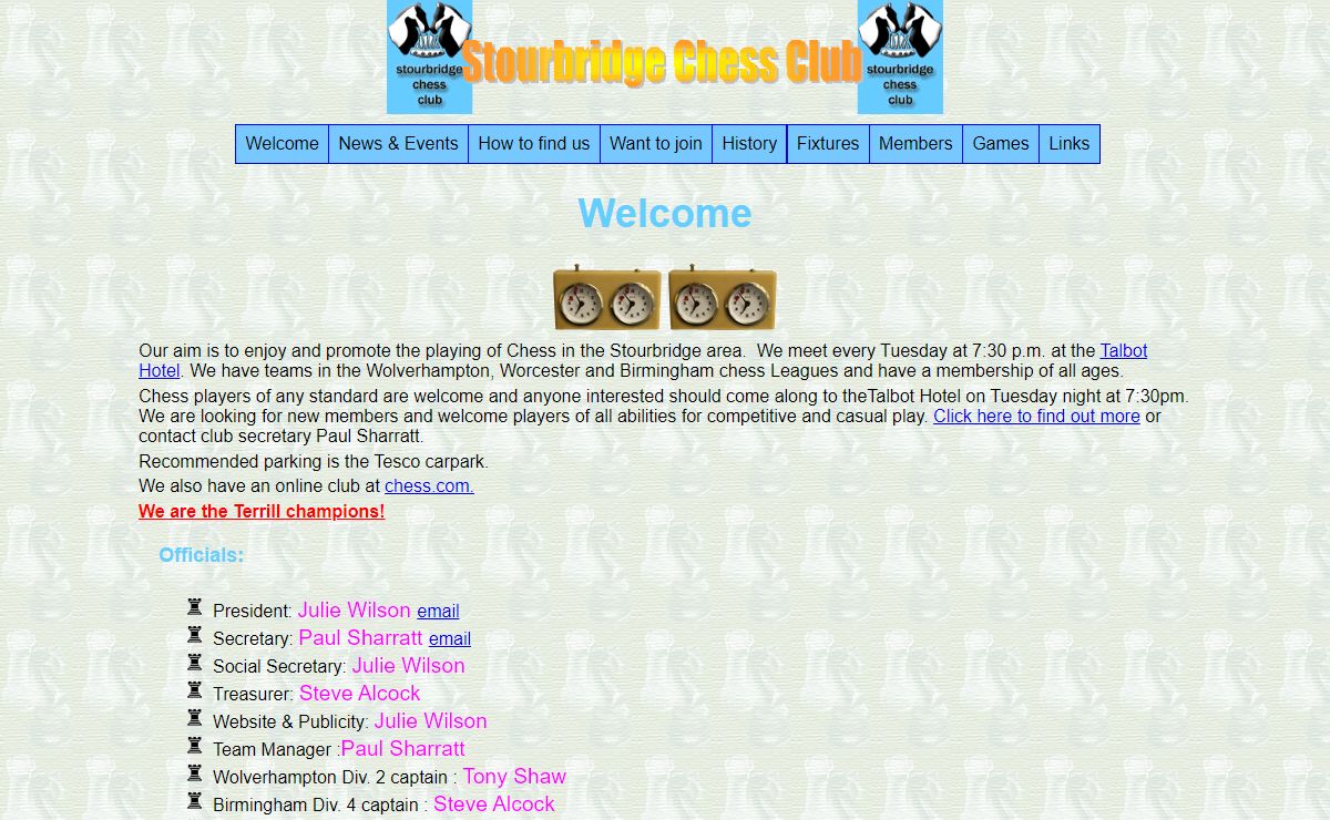 home page - Stourbridge chess club
