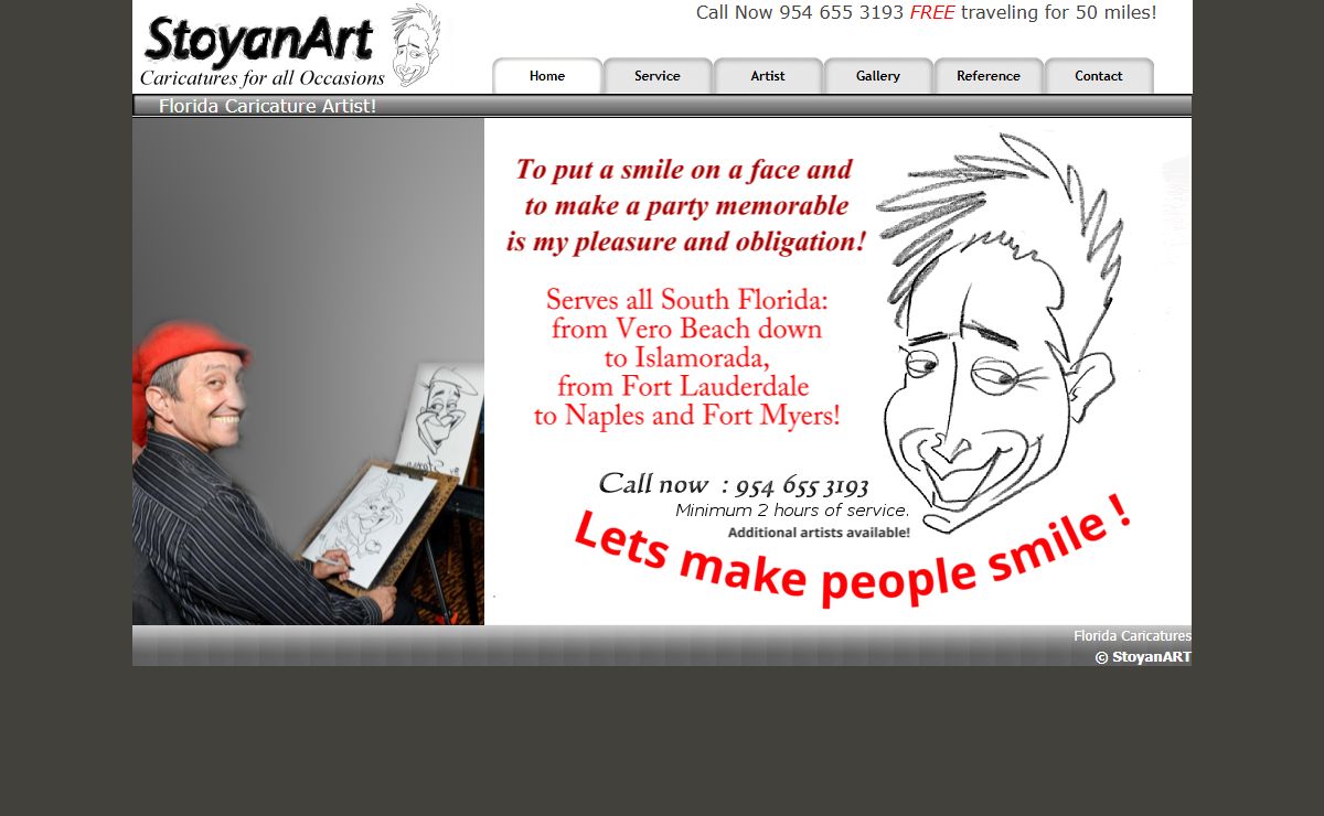 Florida Caricaturist - Stoyan - Caricature artist Miami