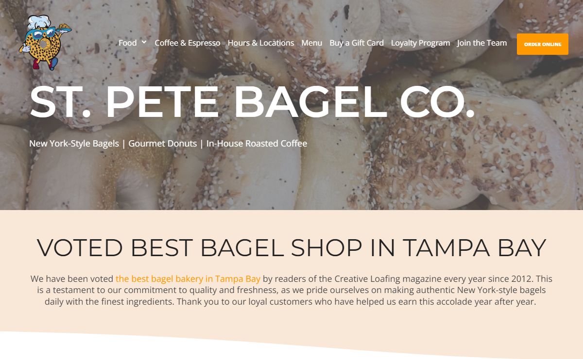 New York-Style Bagels, Donuts, In-House Roasted Coffee | St. Pete Bagel Co.