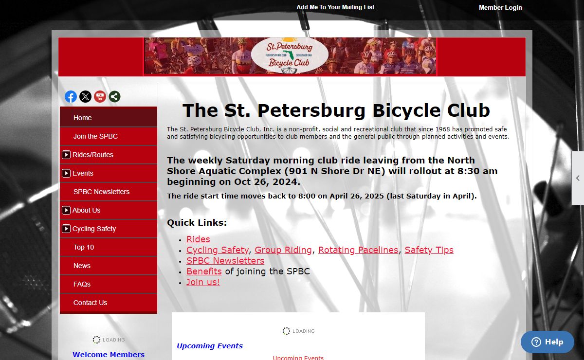 Home - St. Petersburg Bicycle Club