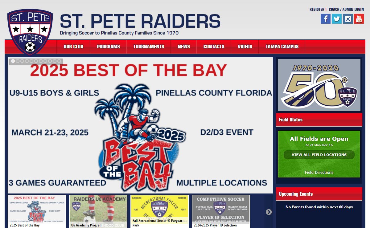 Northeast Raiders Youth Association | Home