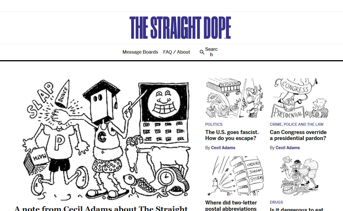 The Straight Dope - The Straight Dope
