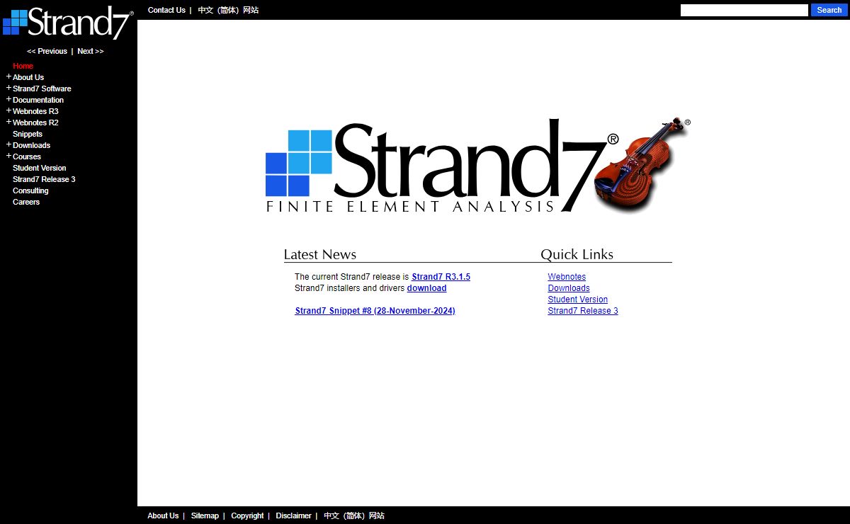Strand7 - Finite Element Analysis