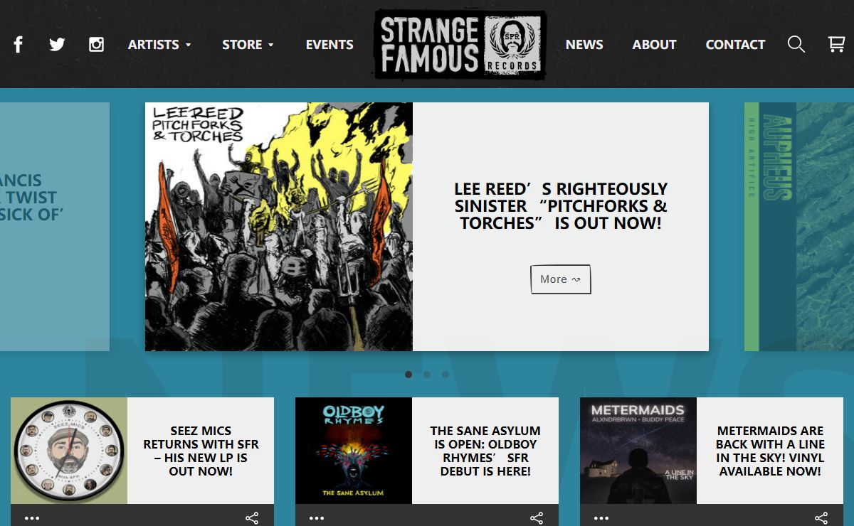 Strange Famous Records - Independent hip-hop and webstore - Strange Famous Records