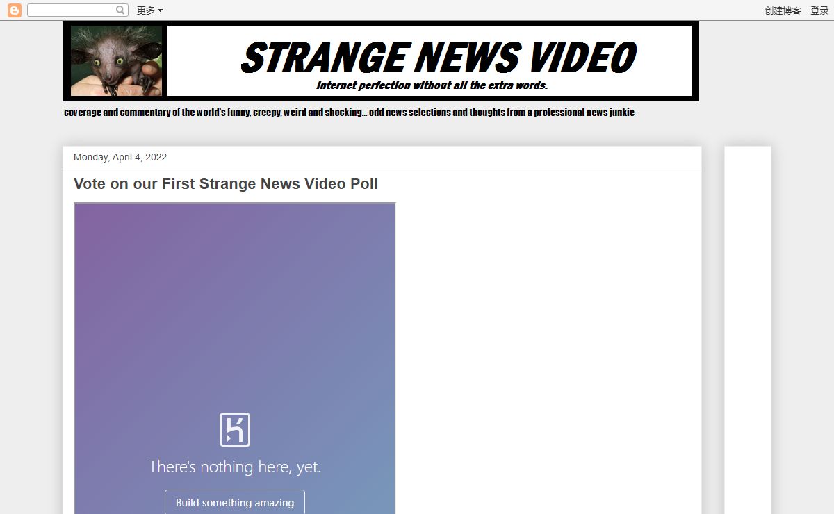 Strange News Video