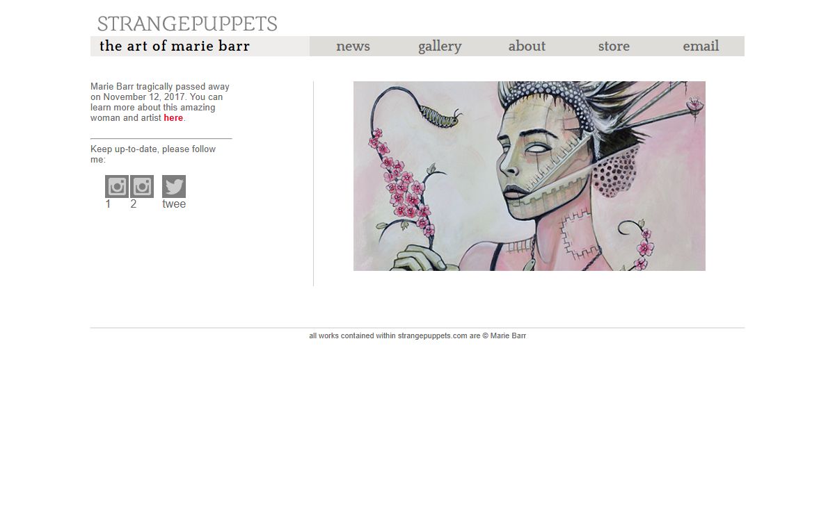 Strangepuppets - The Art of Marie Barr