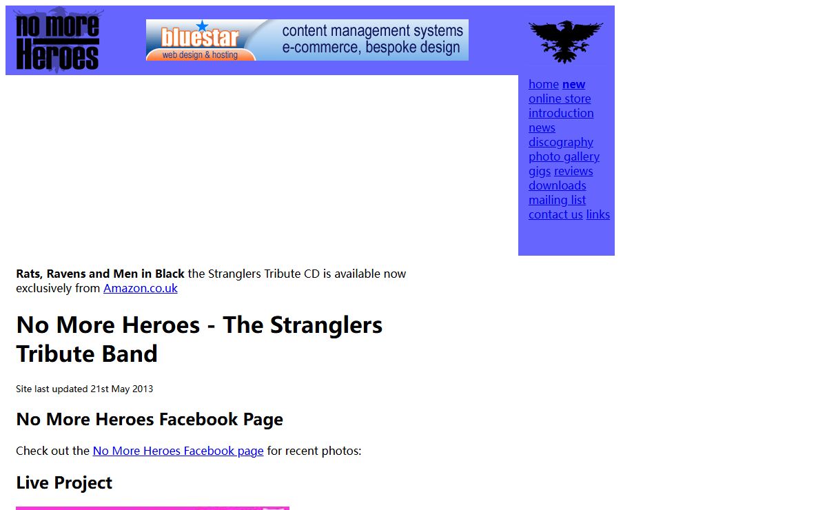 The Stranglers Tribute - The Official No More Heroes Website (19 May 2025) Stranglers Tribute with Gigs, Reviews, CD Sales and Free MP3 Downloads